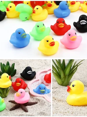 100pcs-3-5cm-Squeaky-Rubber-Duck-Duckie-Float-Bath-Toys-Baby-Shower-Water-Toys-For-Swimming-1.webp
