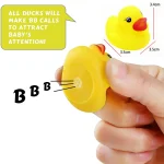 100pcs 3.5cm Squeaky Rubber Duck Bath Toys