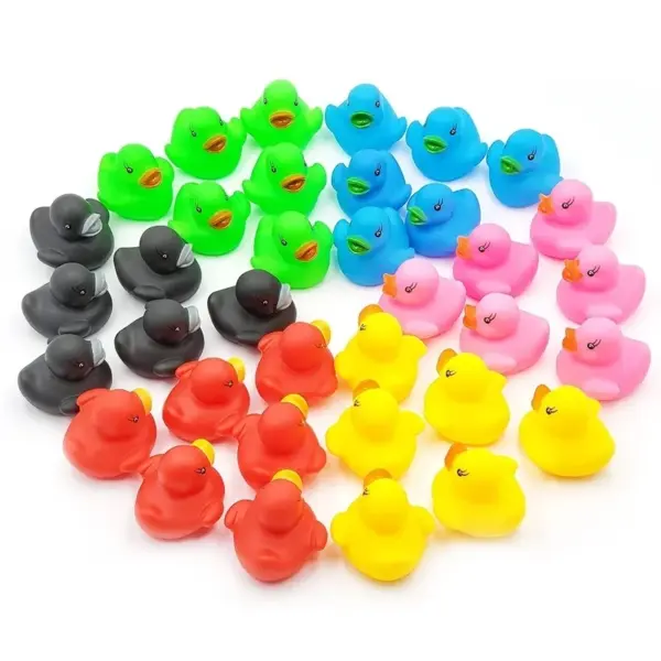 100pcs 3.5cm Squeaky Rubber Duck Duckie Float Bath Toys Baby Shower Water Toys For Swimming Pool Party Toys Gifts For Boys Girls - Image 5