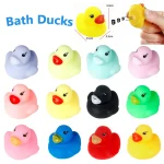 100pcs 3.5cm Squeaky Rubber Duck Bath Toys