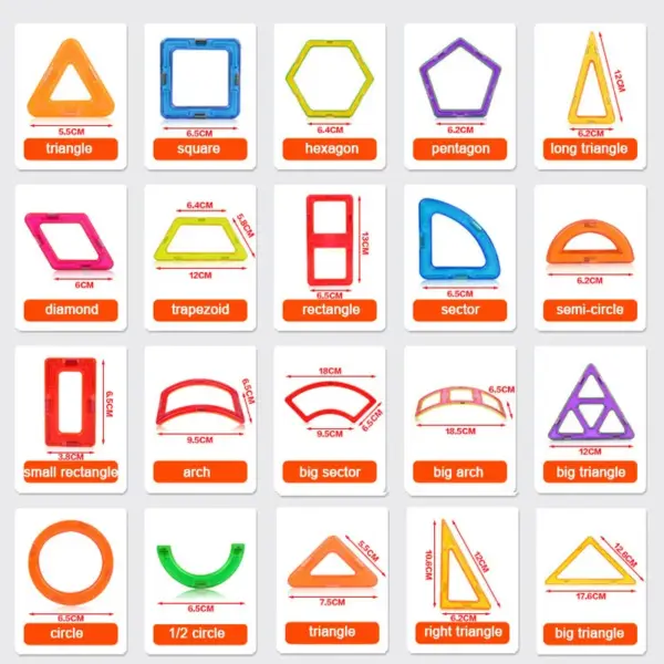 150PCS Big Size Magnetic Constructor Designer Set Magnetic Blocks Model Building Bricks Educational Toys For Children Gifts - Image 3