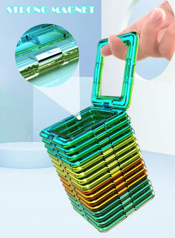 150PCS Big Size Magnetic Constructor Designer Set Magnetic Blocks Model Building Bricks Educational Toys For Children Gifts - Image 6