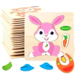 Wood Jigsaw Puzzle Board Game