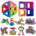 168-30pcs Magnetic Blocks Construction Set Model Building Toy