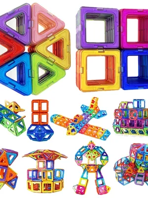 168-30pcs Magnetic Blocks Construction Set Model Building Toy