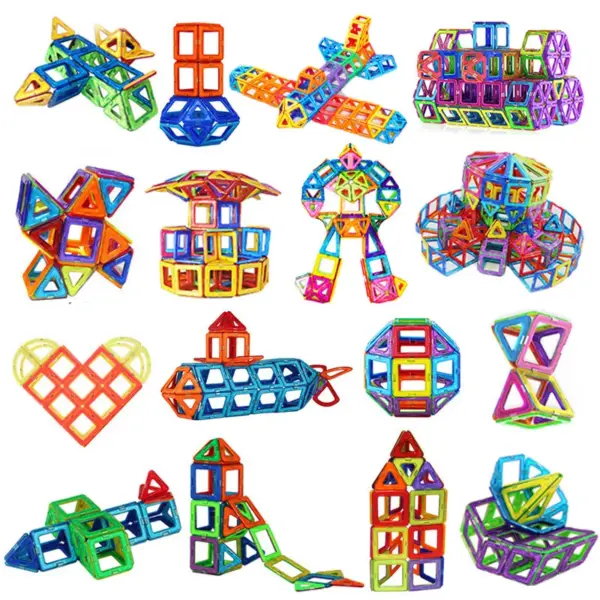168-30pcs Magnetic Blocks Magnet Designer Constructoion Set Model Building Toy Educational Constructor Toys For Kids Gifts - Image 5