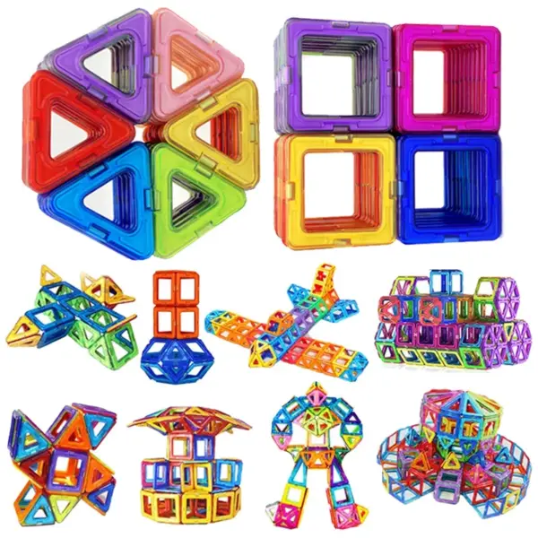 168-30pcs Magnetic Blocks Magnet Designer Constructoion Set Model Building Toy Educational Constructor Toys For Kids Gifts