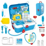 Kids Pretend Doctor Set Portable Backpack Medical Kit Doctor Toys Role Play Game