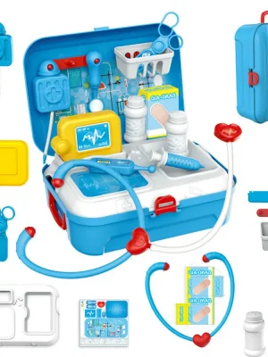 Kids Pretend Doctor Set Portable Backpack Medical Kit Doctor Toys Role Play Game