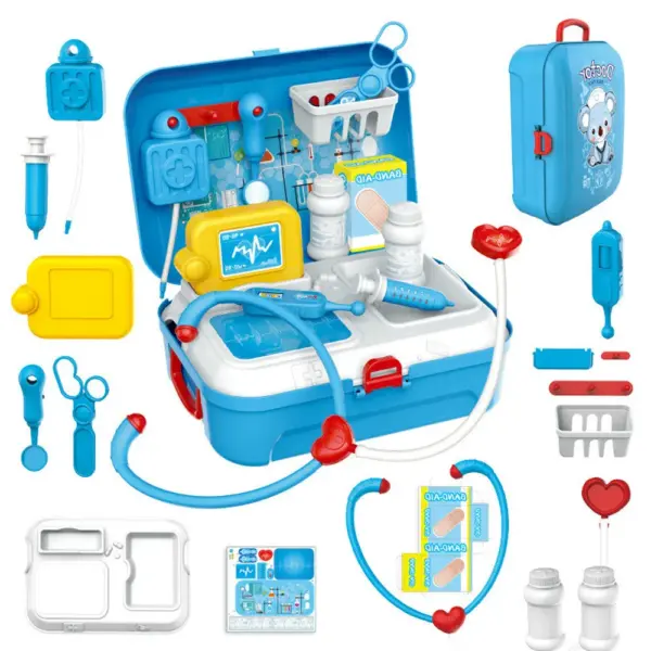 Kids Pretend Doctor Set Portable Backpack Medical Kit Doctor Toys Classic Role Play Game Toys for Children Gifts
