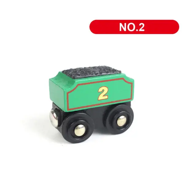 1PCS Magnetic Train Toys Wooden Railway Track Accessories Can Be Connected Variety Wooden Train Toys For Children Gifts - Image 3