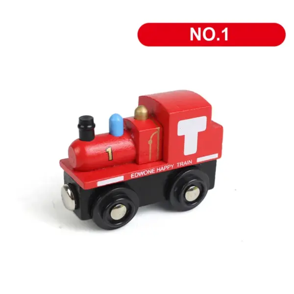 1PCS Magnetic Train Toys Wooden Railway Track Accessories Can Be Connected Variety Wooden Train Toys For Children Gifts - Image 4