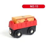 Magnetic Train Toys Wooden Railway Track Accessories