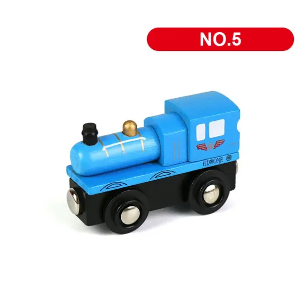 1PCS Magnetic Train Toys Wooden Railway Track Accessories Can Be Connected Variety Wooden Train Toys For Children Gifts - Image 6