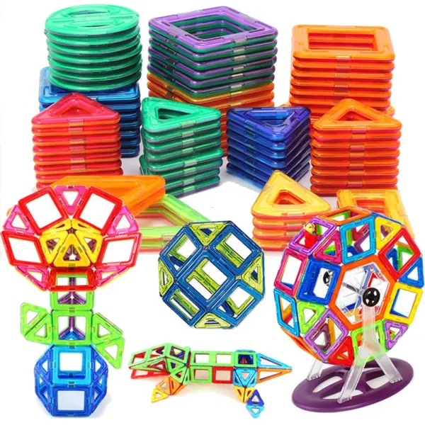30-168pcs Big Size Magnetic Constructor Magnet Designer Building Blocks 3D Assemble Bricks Magnet Toys for Children Gifts