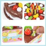 37pcs Kitchen Toys Cake Food Kids Pretend Play Cutting Fuit Birthday Cake Food Toys