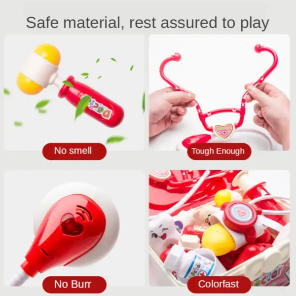 53pcs Doctor Set Dentist Toys Girls Role-playing Games Hospital Pretend Play Medical Kit Nurse Bag Toys For Children Gift - Image 4