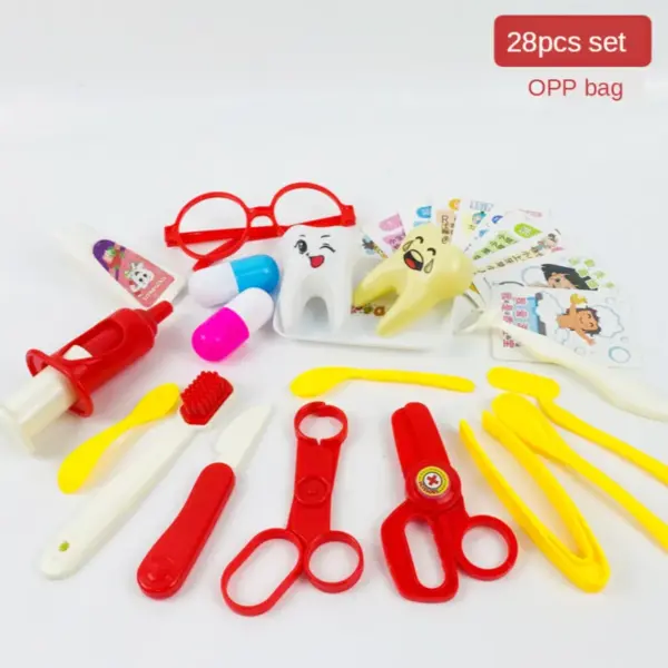 53pcs Doctor Set Dentist Toys Girls Role-playing Games Hospital Pretend Play Medical Kit Nurse Bag Toys For Children Gift - Image 6