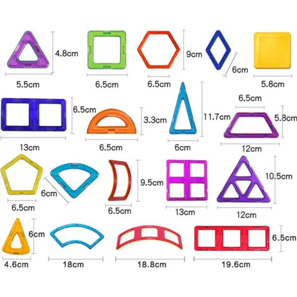 54pcs Big Size Magnetic Constructor Magnetic Blocks Model & Building Toys Magnet Designer For Children Gift - Image 2