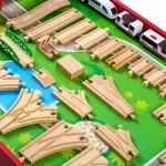 Wooden Railway Train Track Accessories