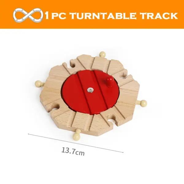 All Kinds Wooden Railway Train Track Accessories Beech Wooden Tracks Fit For Biro All Brands Wood Tracks Train Toys For Kids - Image 6