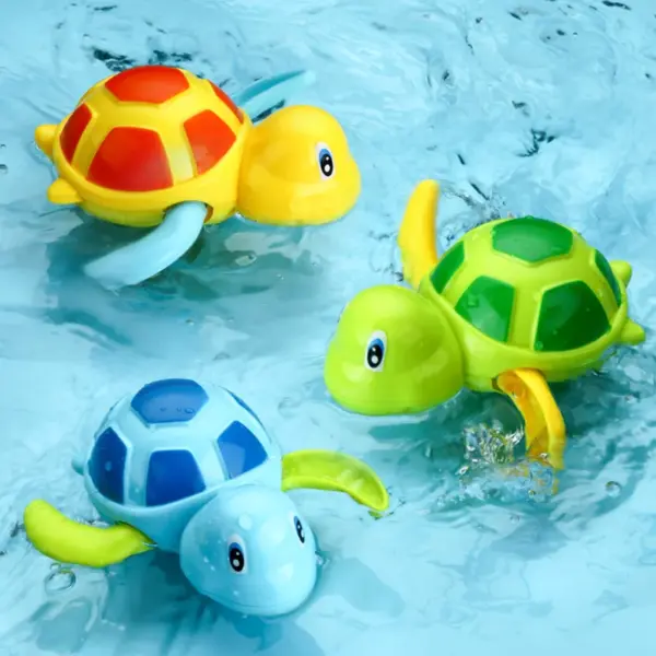 Baby Bath Toys Bathing Cute Swimming Turtle Whale Pool Beach Classic Chain Clockwork Water Toy For Kids Water Playing Toys - Image 2