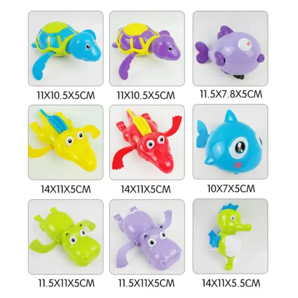 Baby Bath Toys Bathing Cute Swimming Turtle Whale Pool Beach Classic Chain Clockwork Water Toy For Kids Water Playing Toys - Image 6