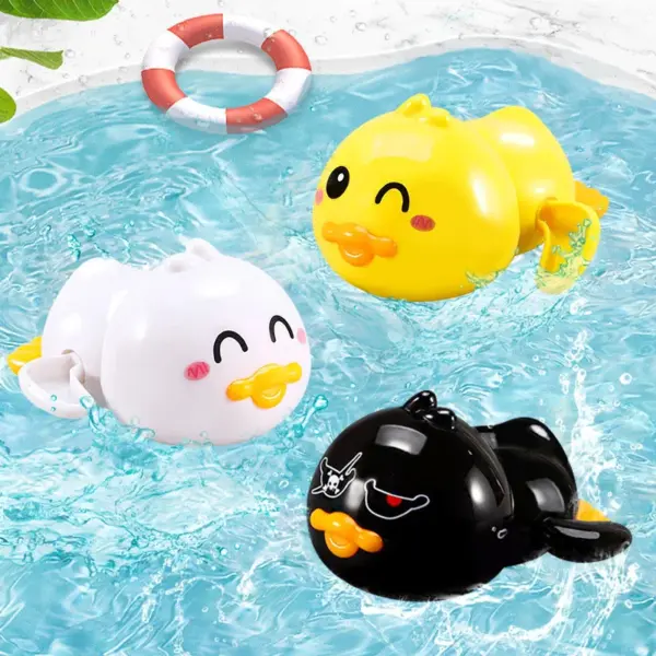 Baby Bath Toys Swimming Bathing Ducks Water Game Cartoon Animal Whale Turtle Classic Clockwork Toys For Toddler 12 24months - Image 3