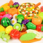 Baby Cooking Set Plastic Kitchen Food Toy Cutting Fruit Vegetable Pretend Play Toys
