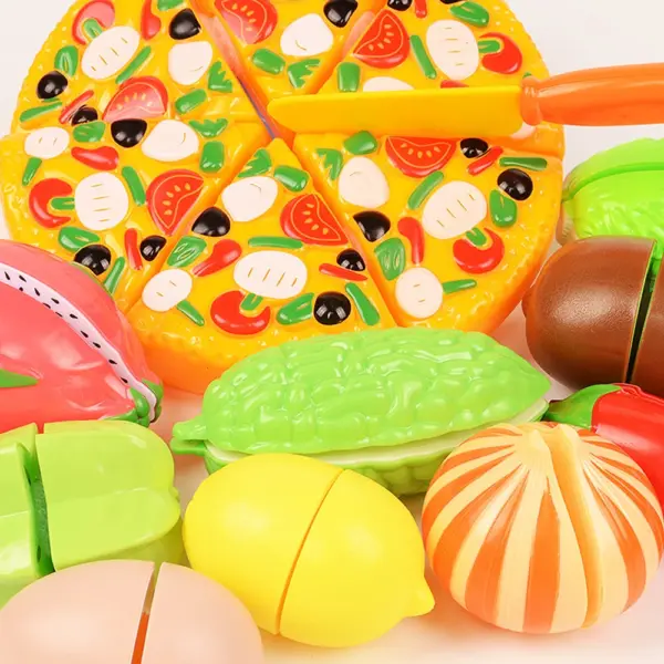 Baby Cooking Set Plastic Kitchen Food Toy Cutting Fruit Vegetable Pretend Play Toys for Girls Children House Play Game - Image 3