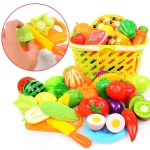 Baby Cooking Set Plastic Kitchen Food Toy Cutting Fruit Vegetable Pretend Play Toys