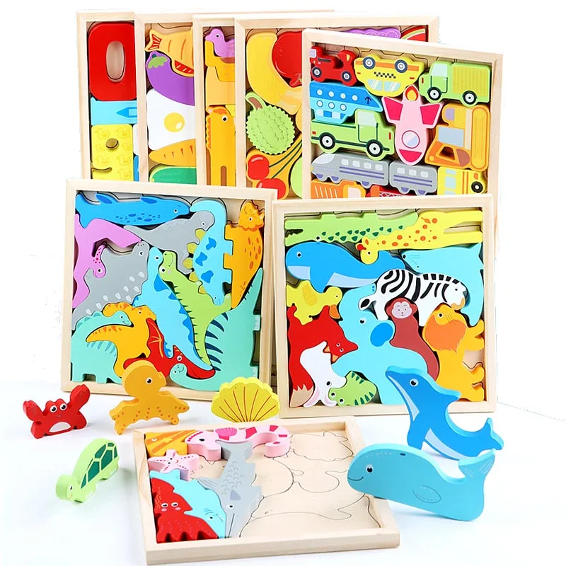 Wooden Puzzle Tangram Jigsaw