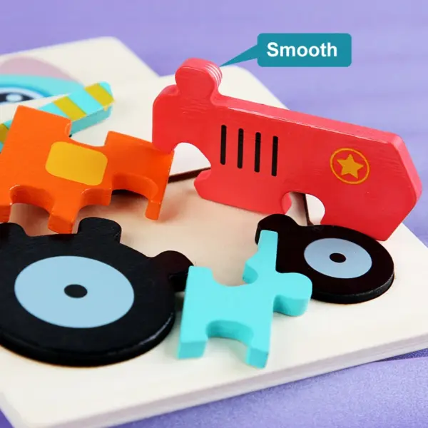 Baby Wooden Toys 3D Puzzle Cartoon Animal Intelligence Cognitive Jigsaw Wood Puzzle Early Educational Toys For Kids Gifts - Image 5