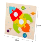 Baby Wooden Toys 3D Puzzle Cartoon Animal Intelligence Jigsaw Puzzle