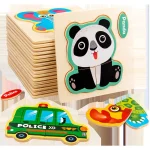 Wooden 3D Puzzle Animal Jigsaw