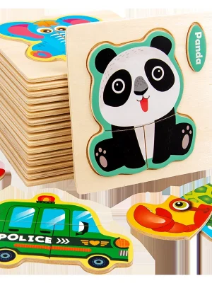 Wooden 3D Puzzle Animal Jigsaw