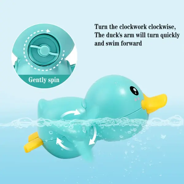 Bathing Ducks Baby Bath Toys for 0 12 24 Months Classic Toy Chain Clockwork Whale Crab for Kids Swimming Pool Water Game - Image 3