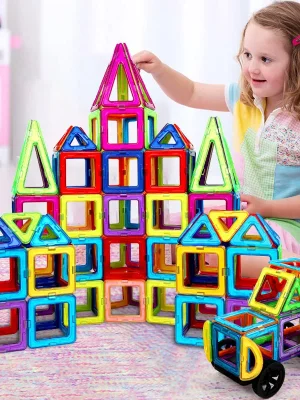 Big & Mini Magnetic Building Blocks Accessories Constructor Set