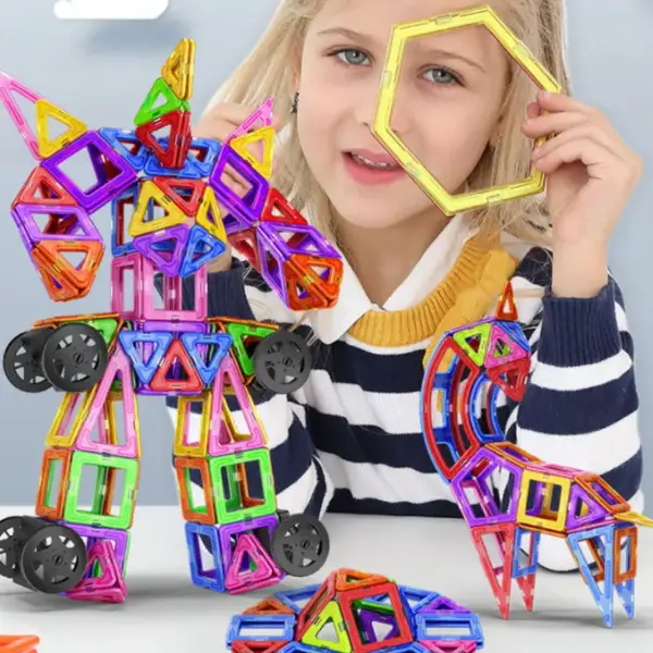 Big Size Magnetic Designer Construction Set Magnet Building Blocks Assemble Bricks Educational Constructor Toys for children - Image 2