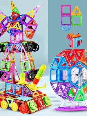 Big Size & Mini Size Magnetic Blocks Construction Set