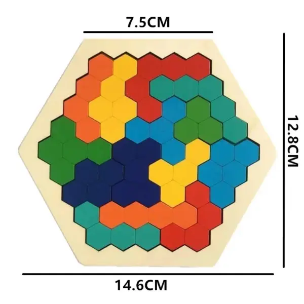 Colorful 3D Puzzle Wooden Toys High Quality Tangram Math Jigsaw Game Children Preschool Imagination Educational Toys for Kids - Image 5