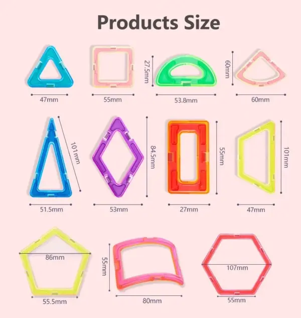 Kids Magnetic Toys Standard Size Magnet Blocks Construction Set Model Building Blocks Educational Toys for Children Gifts - Image 4