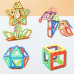 Kids Magnetic Toys Standard Size Magnet Blocks Construction Set