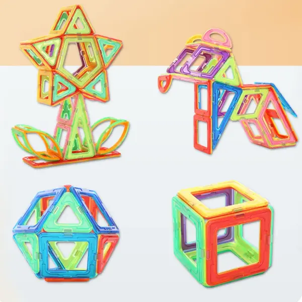 Kids Magnetic Toys Standard Size Magnet Blocks Construction Set Model Building Blocks Educational Toys for Children Gifts - Image 6