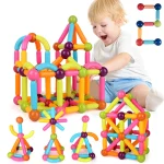 Magnetic Building Sticks Blocks Toy Stem Educational Construction 3D Puzzle Gift for Kids