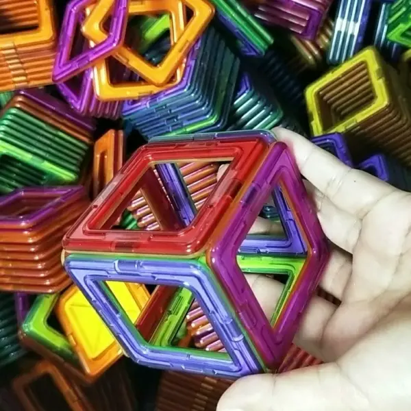 Mini/Big Size Magnetic Building Blocks Magnetic Designer Triangle Square Bricks Modeling Construction Toys for Children Gifts - Image 3