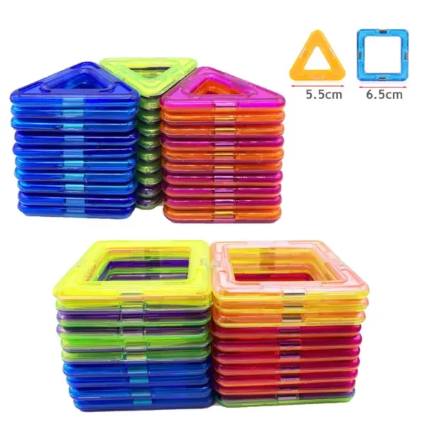 Mini/Big Size Magnetic Building Blocks Magnetic Designer Triangle Square Bricks Modeling Construction Toys for Children Gifts - Image 4