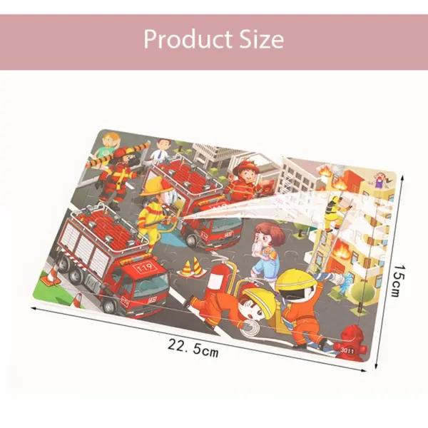 New 30 Pieces Wooden 3d Puzzles Cartoon Animal Jigsaw Puzzle Board Game Preschool Montessori Educational Toys For Children - Image 6