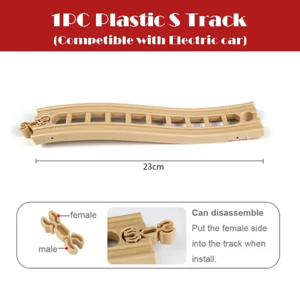 New All Kinds Wooden Track Parts Beech Wooden Railway Train Track Accessories Fit with All Brands Wood Tracks Toys for Kids - Image 4