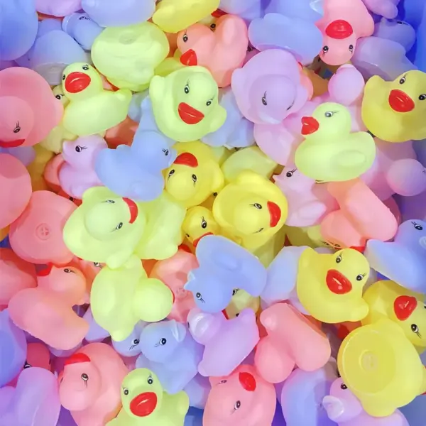 New Baby Toys Macaron Color Squeaky Rubber Ducks Swimming Float Bathing Ducks Water Game For Baby Toddler Toys 0-12 Month